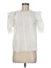 Shein Ivory Short Sleeve Blouse Size M - photo 1