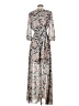 Jodifl 100% Polyester Floral Gray Tan Casual Dress Size S - photo 2