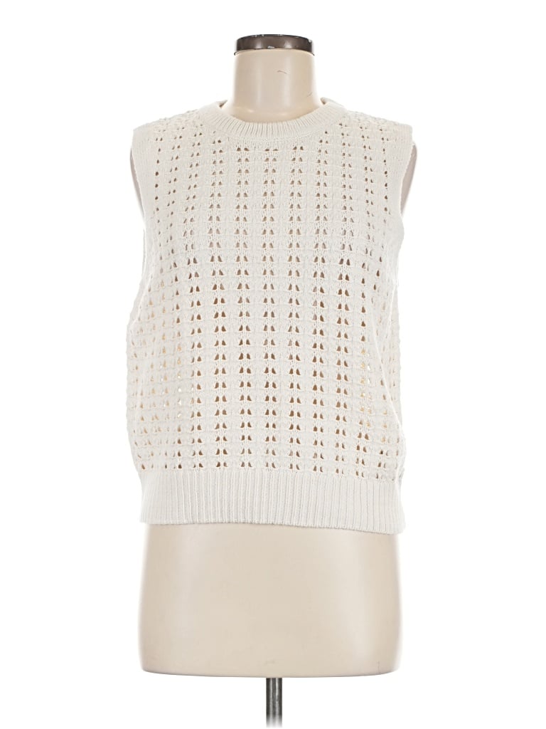 Pre-owned Universal Thread Sweater Vest In White