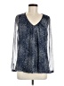 Boden Polka Dots Blue Long Sleeve Blouse Size 6 - photo 1