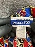 Pendleton 100% Polyester Print Blue Long Sleeve Blouse Size 10 - photo 7