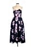 Eclipse Floral Blue Cocktail Dress Size L - photo 1