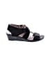 ABEO 100% Leather Black Wedges Size 9 - photo 1