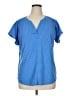 L.L.Bean Blue Short Sleeve Henley Size XL - photo 1