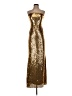 Simon Miller 100% Polyester Metallic Gold Cocktail Dress Size 8 - photo 1