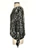 Assorted Brands Metallic Silver 3/4 Sleeve Blouse Size S - photo 5