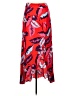 Express 100% Rayon Print Red Casual Skirt Size S - photo 1