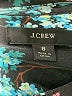 J.Crew Floral Teal Long Sleeve Blouse Size 8 - photo 7