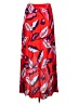 Express 100% Rayon Print Red Casual Skirt Size S - photo 2