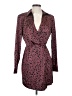 Assorted Brands Animal Print Burgundy Cocktail Dress Size S - photo 1