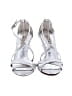 Badgley Mischka 100% Leather Metallic Silver Sandals Size 5 1/2 - photo 2