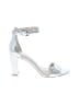 Nine West Silver Sandals Size 7 1/2 - photo 1