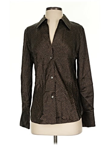 Vince. Long Sleeve Silk Top (view 1)