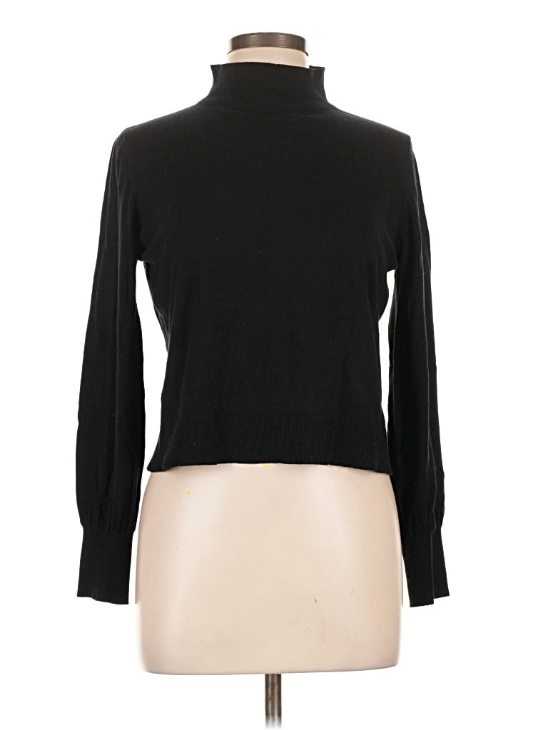 Pre-owned Topshop Turtleneck Sweater In Black