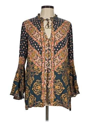 Free People 3/4 Sleeve Blouse (view 1)