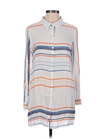 Blue Island 3/4 Sleeve Button-Down Shirt (view 1)