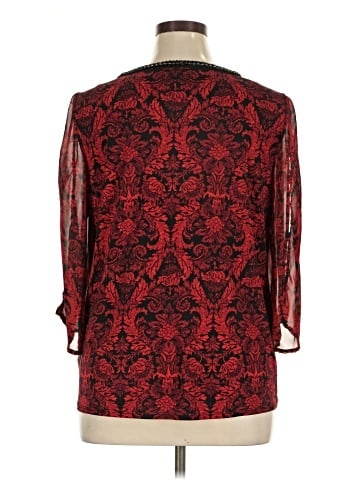 Roz & Ali 3/4 Sleeve Blouse (view 2)