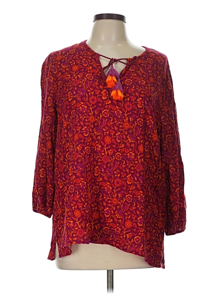Pre-owned Matilda Jane 3/4 Sleeve Blouse In Red