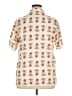 Vrg Grl Tropical Tan Short Sleeve Blouse Size 14 - photo 2