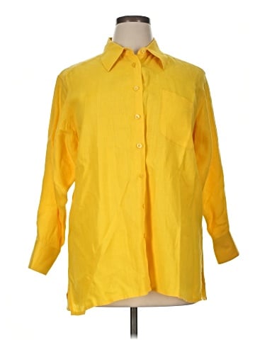 Elisabeth by Liz Claiborne Long Sleeve Button-Down Shirt (view 1)