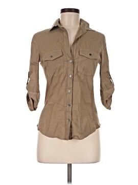 James Perse 3/4 Sleeve Button Down Shirt