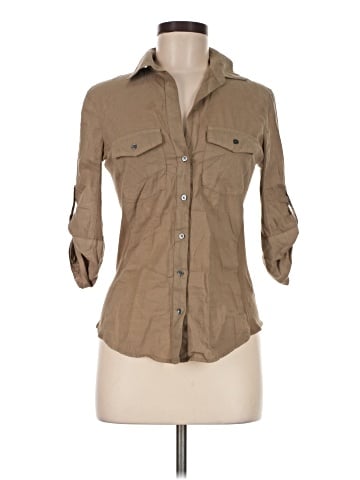 James Perse 3/4 Sleeve Button-Down Shirt (view 1)
