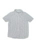 OshKosh B'gosh 100% Cotton Hearts Gray Short Sleeve Button-Down Shirt Size 10 - photo 1