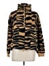 Billabong 100% Polyester Animal Print Brown Pullover Sweater Size M - photo 1
