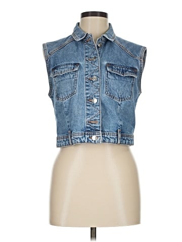 Zara Denim Vest (view 1)