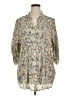 Ruby Rd. Paisley Tan 3/4 Sleeve Button-Down Shirt Size 1X - photo 1