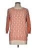 J.Crew Factory Store 100% Cotton Polka Dots Orange Pullover Sweater Size L - photo 1