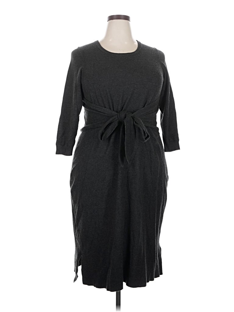 Pre-owned Lane Bryant Casual Dress In Gray