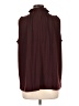 Ann Taylor 100% Polyester Burgundy Sleeveless Blouse Size L - photo 2