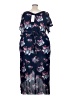 Assorted Brands 100% Rayon Blue Casual Dress Size 3X - photo 2