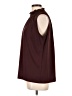 Ann Taylor 100% Polyester Burgundy Sleeveless Blouse Size L - photo 5