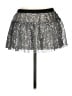 Sparkle Athletic 100% Polyester Metallic Silver Casual Skirt Size M - photo 1