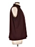 Ann Taylor 100% Polyester Burgundy Sleeveless Blouse Size L - photo 4