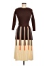 Dalia Macphee Brown Casual Dress Size M - photo 1
