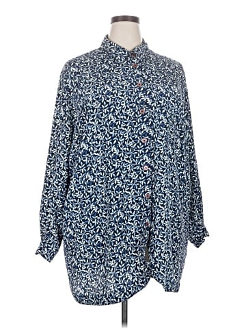 Elisabeth by Liz Claiborne 3/4 Sleeve Button-Down Shirt (view 1)