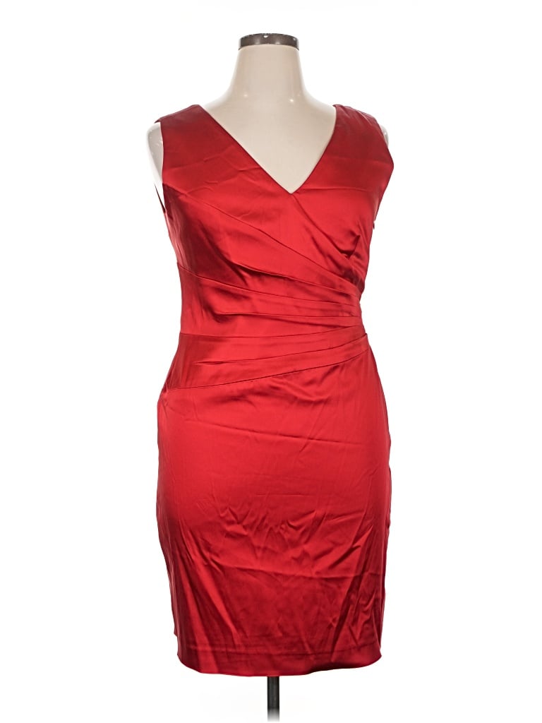 Pre-owned Calvin Klein Cocktail Dress In Red