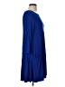 Paraphrase Solid Blue Casual Dress Size L - photo 4