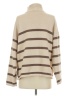 Le Lis Stripes Tan Turtleneck Sweater Size XS - photo 2