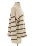 Le Lis Stripes Tan Turtleneck Sweater Size XS - photo 4