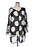 Merona Polka Dots Gray Black 3/4 Sleeve Blouse Size XL - photo 1