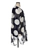 Merona Polka Dots Gray Black 3/4 Sleeve Blouse Size XL - photo 4