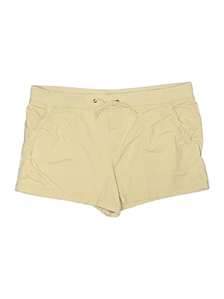 Pre-owned A.n.a. A New Approach Khaki Shorts In Yellow