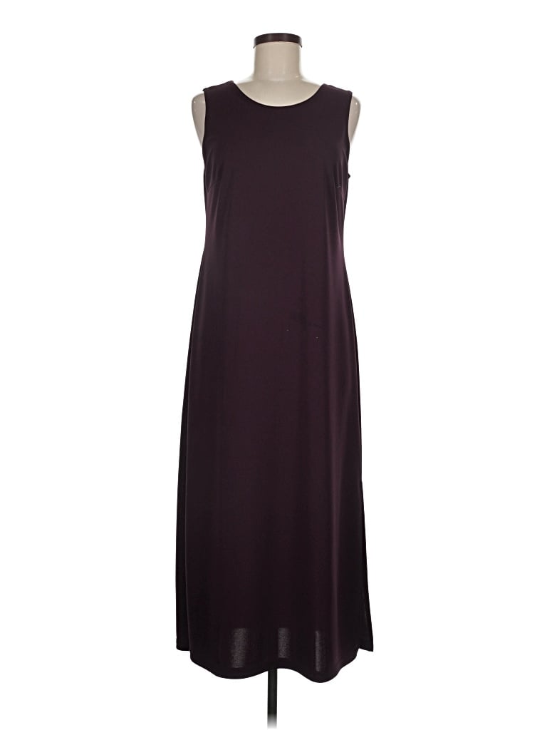 Pre-owned Coldwater Creek Casual Dress In Burgundy