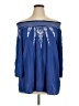 Terre Bleue 100% Rayon Blue 3/4 Sleeve Blouse Size XL - photo 1