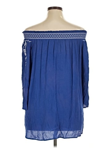 Terre Bleue 3/4 Sleeve Blouse (view 2)