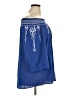 Terre Bleue 100% Rayon Blue 3/4 Sleeve Blouse Size XL - photo 4